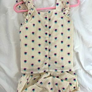 EGG size 24 months summer top and bloomer set
